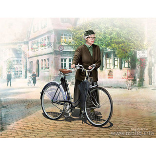 Frau Müller Woman and Women's Bicycle Europe 1939-1945 -MB35166