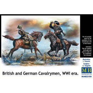 British and German Cavalrymen, WWI 1/35 Militairen Figuren-MB35184