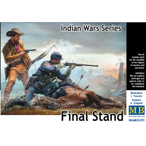 Final Stand  Indian Wars Series 1/35 Indianen Figuren  Bouwpakket -MB35191