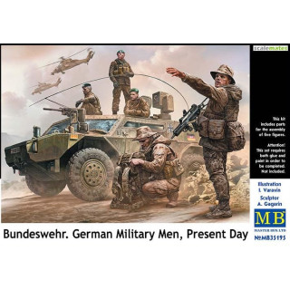 Bundeswehr German military man 1/35 Militairen Figuren Bouwpakket -MB35195