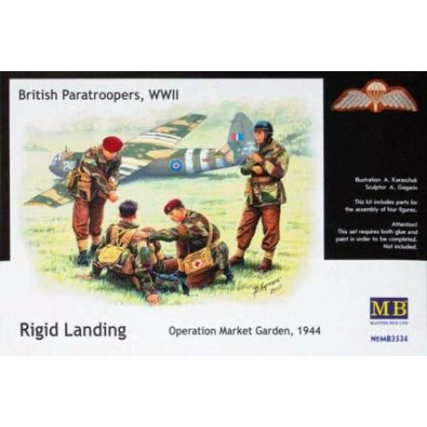 British Paratroopers, WWII Rigid Landing  Operation Market Garden, 1944 -MB3534