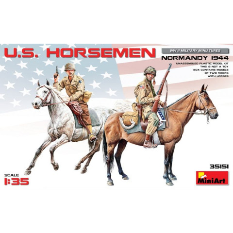 U.S. HORSEMEN. NORMANDY 1944 -35151