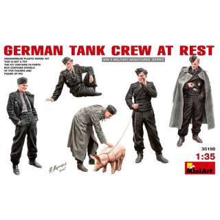 German Tank Crew at Rest -35198