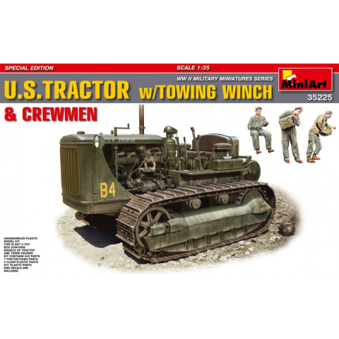 U.S. Tractor w/Towing Winch  & Crewmen -35225