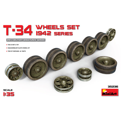 T-34 Wheels Set  1942 Series -35236