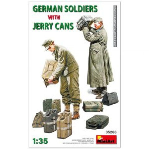 GERMAN SOLDIERS WITH JERRY CANS -35286