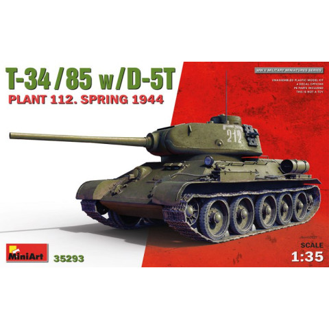 T-34/85 w/D-5T PLANT 112. SPRING 1944 -35293