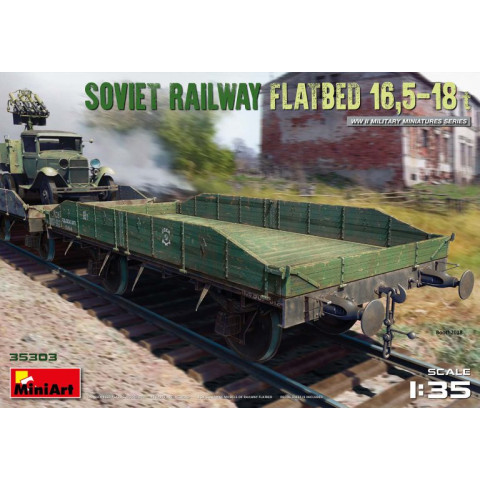 SOVIET RAILWAY FLATBED 16,5-18t -35303