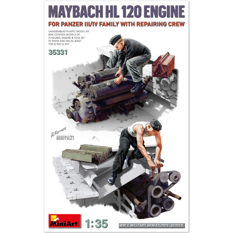 MAYBACH HL 120 ENGINE FOR PANZER III/IV FAMILY WITH REPAIR CREW -35331