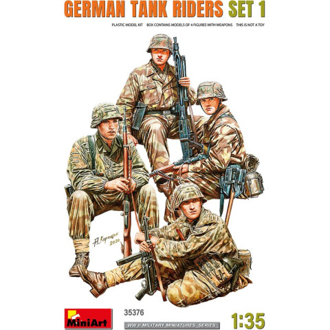 GERMAN TANK RIDERS SET 1 WWII -35376