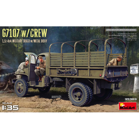 G7107 w/CREW 1,5t 4X4 CARGO TRUCK w/METAL BODY -35383
