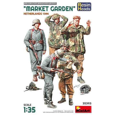 MARKET GARDEN NETHERLANDS 1944. RESIN HEADS -35393