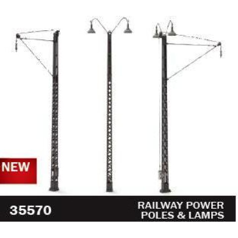 Railway Power Poles & Lamps -35570
