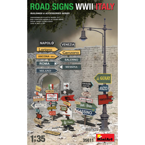 ROAD SIGNS WWII ITALY -35611