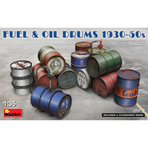 FUEL & OIL DRUMS 1930-50s -35613