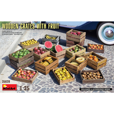 WOODEN CRATES WITH FRUIT -35628