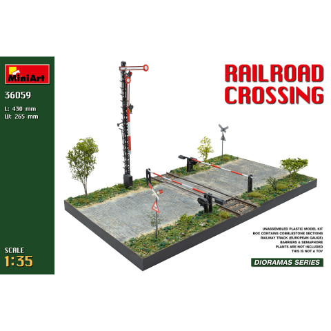 Railroad crossing  European Gauge Railway tracks -36059