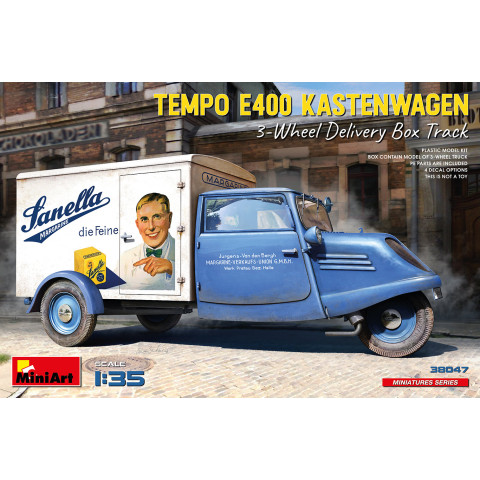 TEMPO E400 KASTENWAGEN 3-WHEEL DELIVERY BOX TRACK -38047