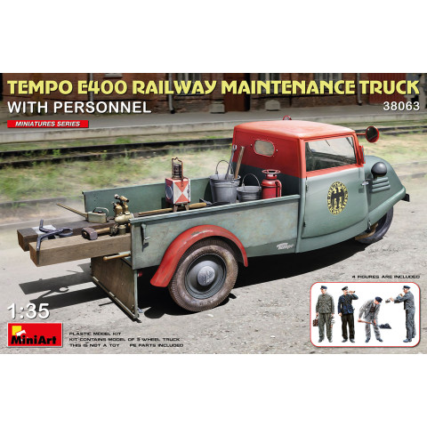 tempo E400 Railway Maintenance Truck whit personnel -38063