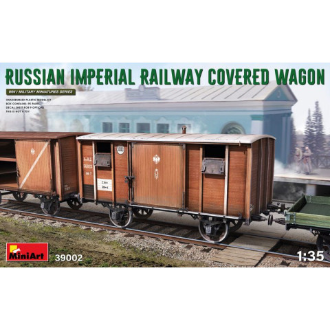 RUSSIAN IMPERIAL RAILWAY COVERED WAGON -39002