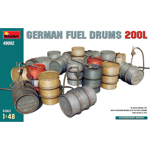 GERMAN FUEL DRUMS 200L -49002