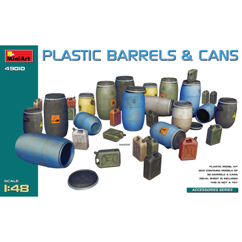 PLASTIC BARRELS & CANS -49010