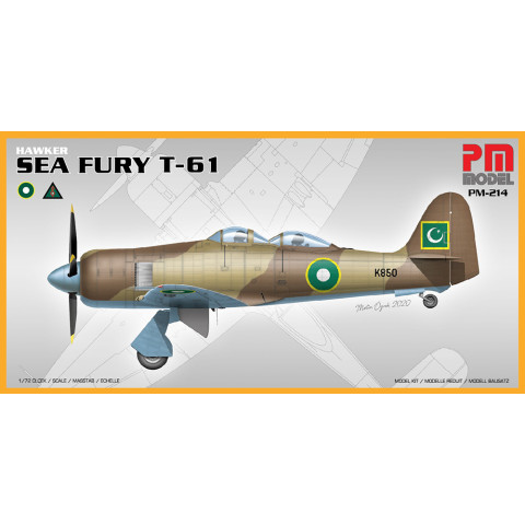 Hawker Sea Fury T-61 2 seat version -PM214