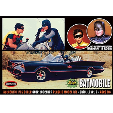 Batman Batmobile & Resin Figures Of Batman & Robin -920