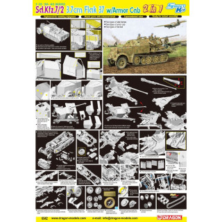 Sd.Kfz.7/2 3.7cm Flak 37 w/Armor Cab -6542