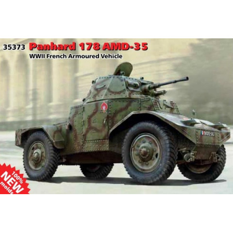 Panhard 178 AMD-35  WWII French Armoured Vehicle -35373