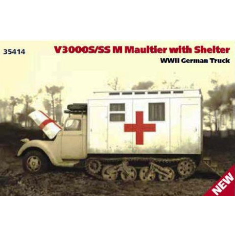 V3000S/SS M Maultier with Shelter WWII German Truck 35414