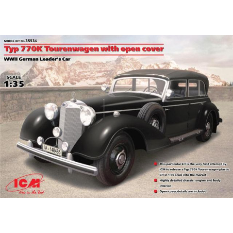Typ 770K Tourenwagen with open cover WWII German Leader's Car -35534