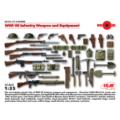 WW1 US Infantry Weapon And Equipment -35688