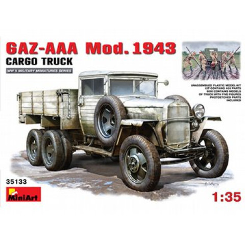 Soviet GAZ-AAA Mod. 1943 Cargo Truck Model Kit-35133