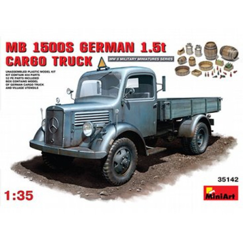 German MB 1500S1.5t Cargo Truck Model Kit-35142