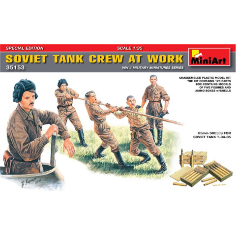 Soviet Tank Crew At Work-35153