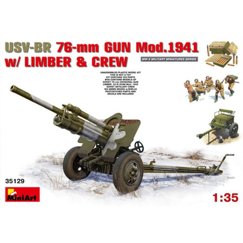 USV-BR 76-mm Gun Mod. 1941 w/ Limber Crew -35129