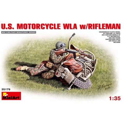 U.S. Motorcycle WLA w/Rifleman -35179