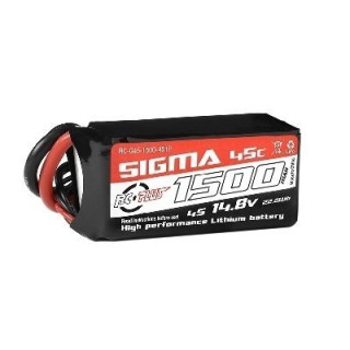 Sigma Lipo accu 14,8 Volt 1500 Mah XT60 -RC-G45-1500-4s1p