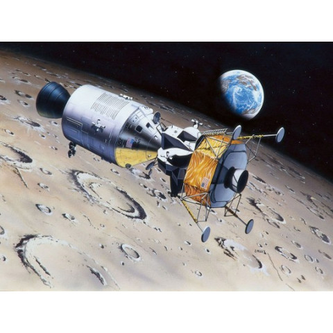 Apollo 11 Columbia & Eagle & Lijm & Verf & Penseeltje -03700
