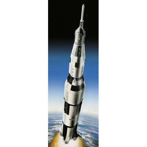 Apollo 11 Saturn V Rocket & Lijm & Verf & Penseeltje -03704
