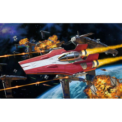 Resistance A-Wing Fighter, Red Clic & Play  & Sound & Light -06759
