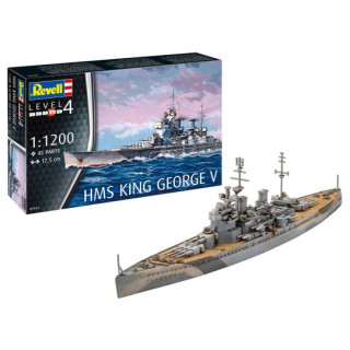HMS King George V & Verf & Lijm & Penseeltje -65161