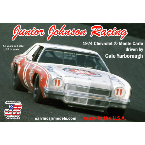 Junior Johnson Racing 1974 Chevrolet Monte Carlo driven by Cale Yarborough -JJMC1974B