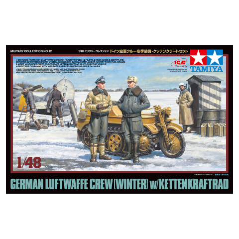 German Luftwaffe Crew (Winter) w/Kettenkraftrad -32412