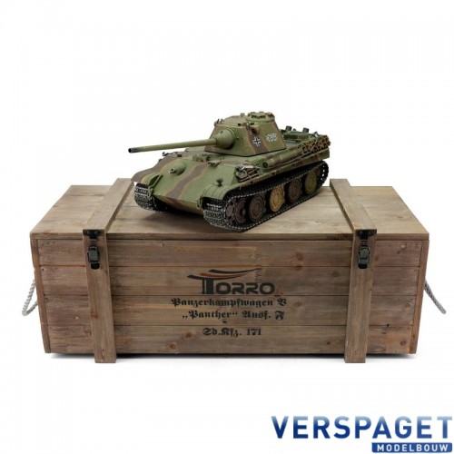 RC Pro-Edition Panther F Tank metal edition geleverd in luxe houten krat -1213879501