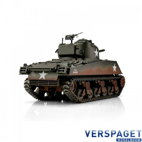 RC Pro-Edition Sherman M4A3 Tank metal edition BB geleverd in luxe houten krat -1112400760
