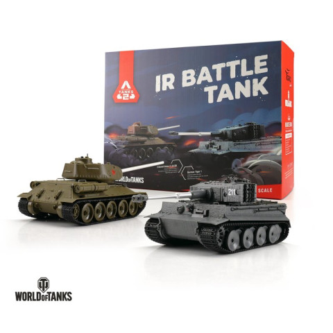 World of Tanks 1/30 RC Tiger I & T-34/85 IR Real Battle System -15101-CA