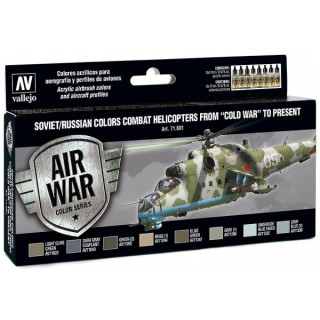 Model Air Paint Set - Soviet/Russian Combat Helicopters from "Cold War" to Present -71601