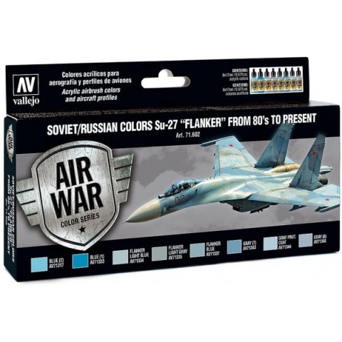 Model Air Paint Set - Soviet/Russian Colors Su-27 "Flanker" from 80's to Present -71602